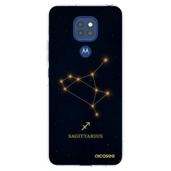 Picasee silikonska prozirna maskica za Motorola Moto G9 Play - SAGITTARIUS