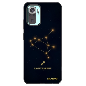 Picasee crna silikonska maskica za Xiaomi Redmi Note 10 Pro - SAGITTARIUS