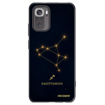 Picasee crna silikonska maskica za Xiaomi Redmi Note 10S - SAGITTARIUS