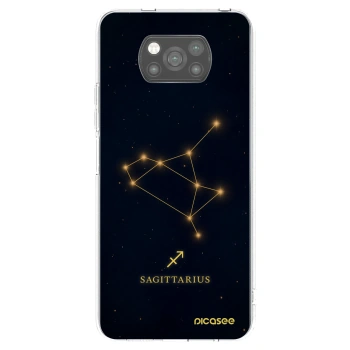 Picasee crna silikonska maskica za Xiaomi Poco X3 Pro - SAGITTARIUS