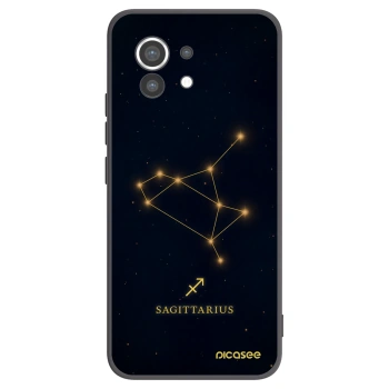 Picasee crna silikonska maskica za Xiaomi Mi 11 - SAGITTARIUS