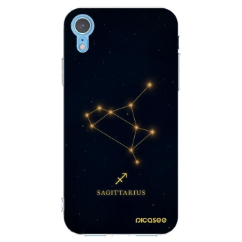 Picasee silikonska prozirna maskica za Apple iPhone XR - SAGITTARIUS