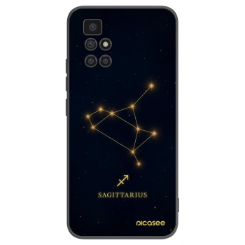 Picasee crna silikonska maskica za Xiaomi Redmi 10 - SAGITTARIUS