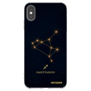Picasee silikonska prozirna maskica za Apple iPhone XS Max - SAGITTARIUS