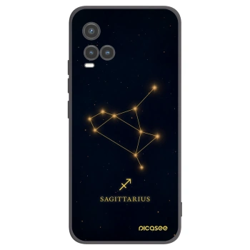 Picasee crna silikonska maskica za Vivo Y33s - SAGITTARIUS