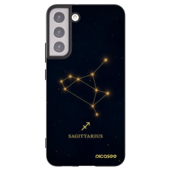 Picasee crna silikonska maskica za Samsung Galaxy S22+ 5G - SAGITTARIUS