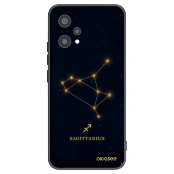 Picasee crna silikonska maskica za Realme 9 Pro 5G - SAGITTARIUS