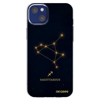 Picasee silikonska prozirna maskica za Apple iPhone 14 Plus - SAGITTARIUS