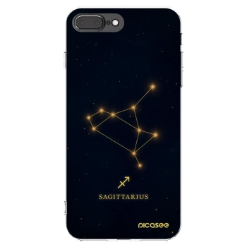Picasee silikonska prozirna maskica za Apple iPhone 8 Plus - SAGITTARIUS
