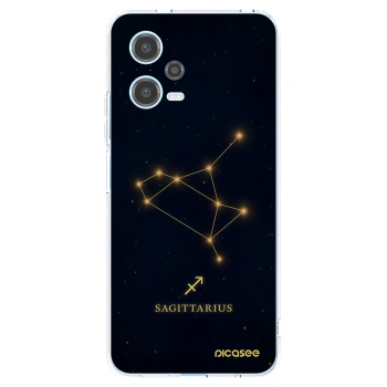 Picasee silikonska prozirna maskica za Xiaomi Redmi Note 12 5G - SAGITTARIUS