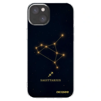 Picasee silikonska prozirna maskica za Apple iPhone 15 Plus - SAGITTARIUS