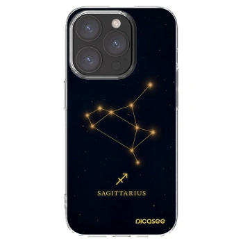 Picasee silikonska prozirna maskica za Apple iPhone 15 Pro - SAGITTARIUS