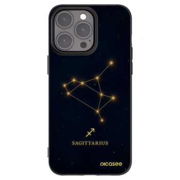 Picasee crna silikonska maskica za Apple iPhone 15 Pro Max - SAGITTARIUS