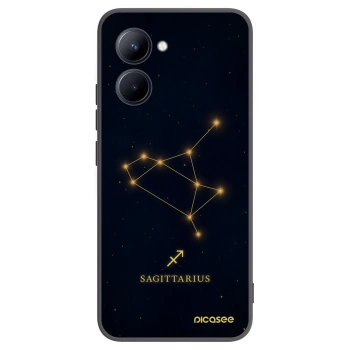 Picasee crna silikonska maskica za Realme C33 (2023) - SAGITTARIUS