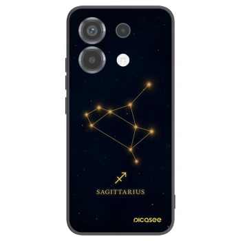 Picasee crna silikonska maskica za Xiaomi Poco X6 - SAGITTARIUS