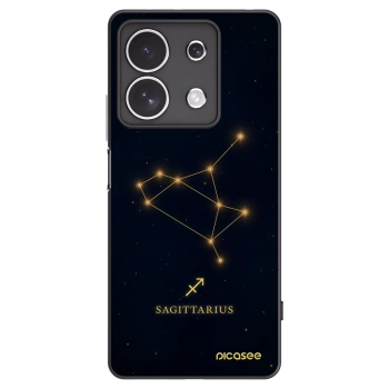Picasee crna silikonska maskica za Xiaomi Redmi Note 13 4G - SAGITTARIUS