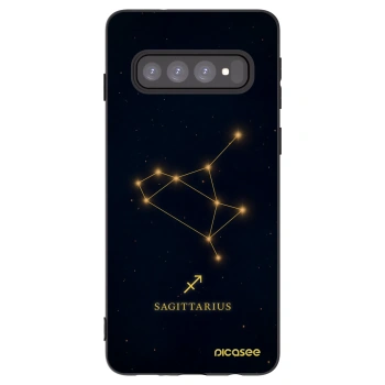 Picasee crna silikonska maskica za Samsung Galaxy S10 G973 - SAGITTARIUS
