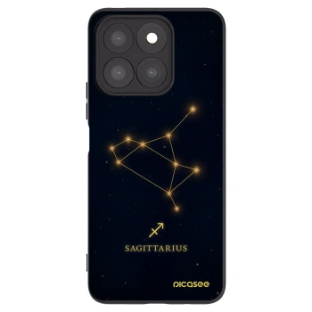 Picasee crna silikonska maskica za Honor X8c - SAGITTARIUS