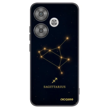 Picasee crna silikonska maskica za Xiaomi Poco F6 - SAGITTARIUS