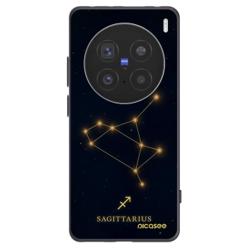 Picasee crna silikonska maskica za Vivo X200 Pro - SAGITTARIUS