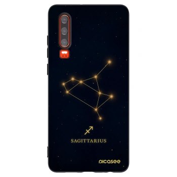 Picasee crna silikonska maskica za Huawei P30 - SAGITTARIUS