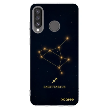 Picasee silikonska prozirna maskica za Huawei P30 Lite - SAGITTARIUS