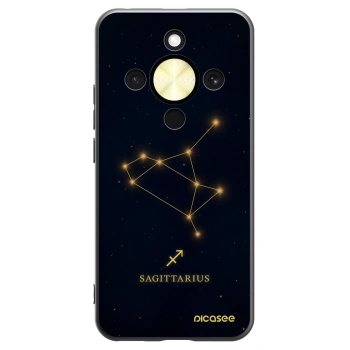 Picasee crna silikonska maskica za Honor Magic8 Lite 5G - SAGITTARIUS