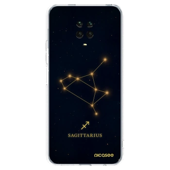 Picasee silikonska prozirna maskica za Xiaomi Redmi Note 9 Pro - SAGITTARIUS