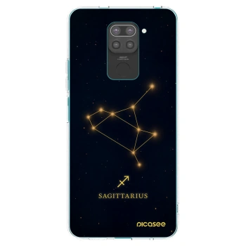 Picasee crna silikonska maskica za Xiaomi Redmi Note 9 - SAGITTARIUS