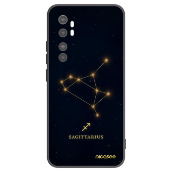 Picasee crna silikonska maskica za Xiaomi Mi Note 10 Lite - SAGITTARIUS