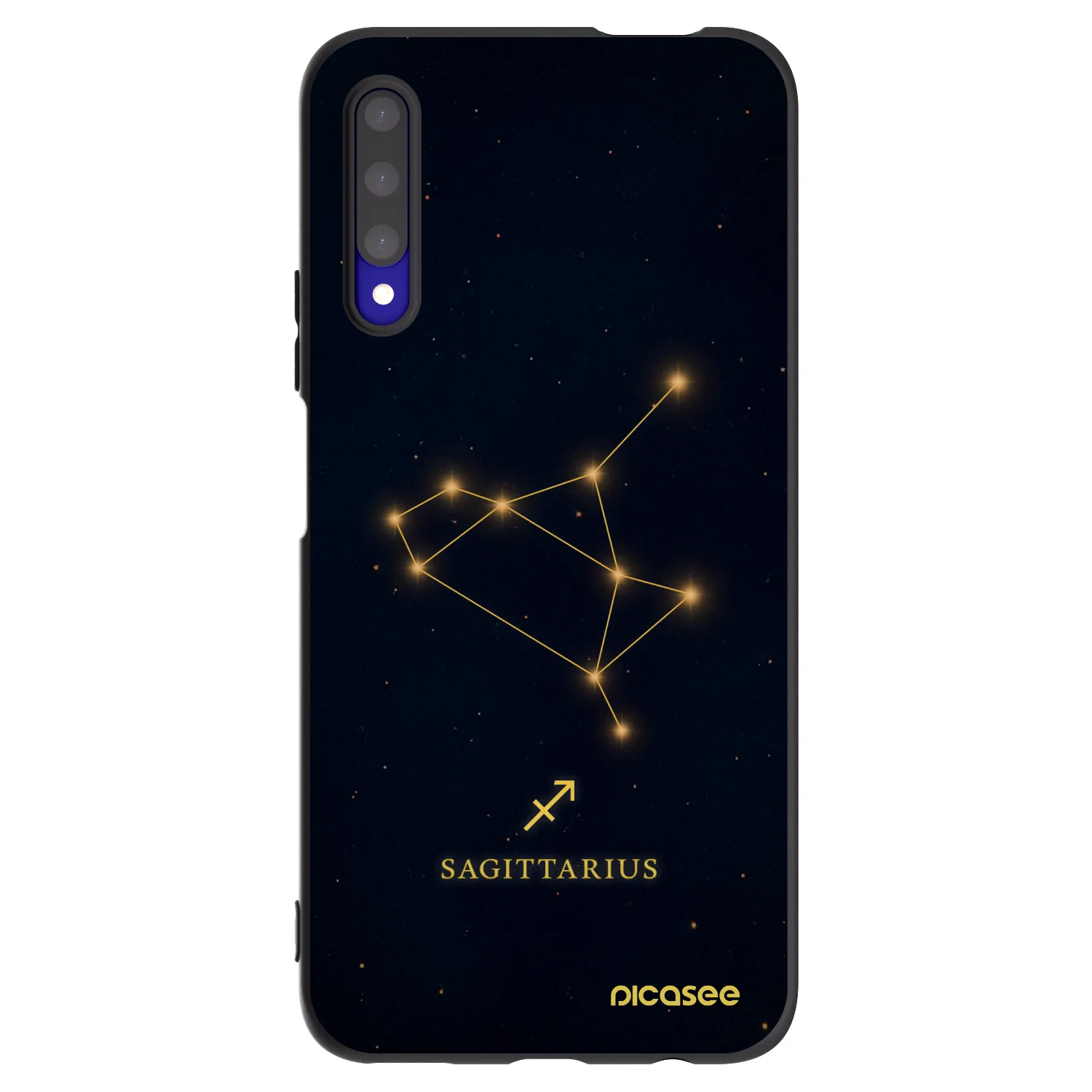 Picasee crna silikonska maskica za Honor 9X Pro - SAGITTARIUS