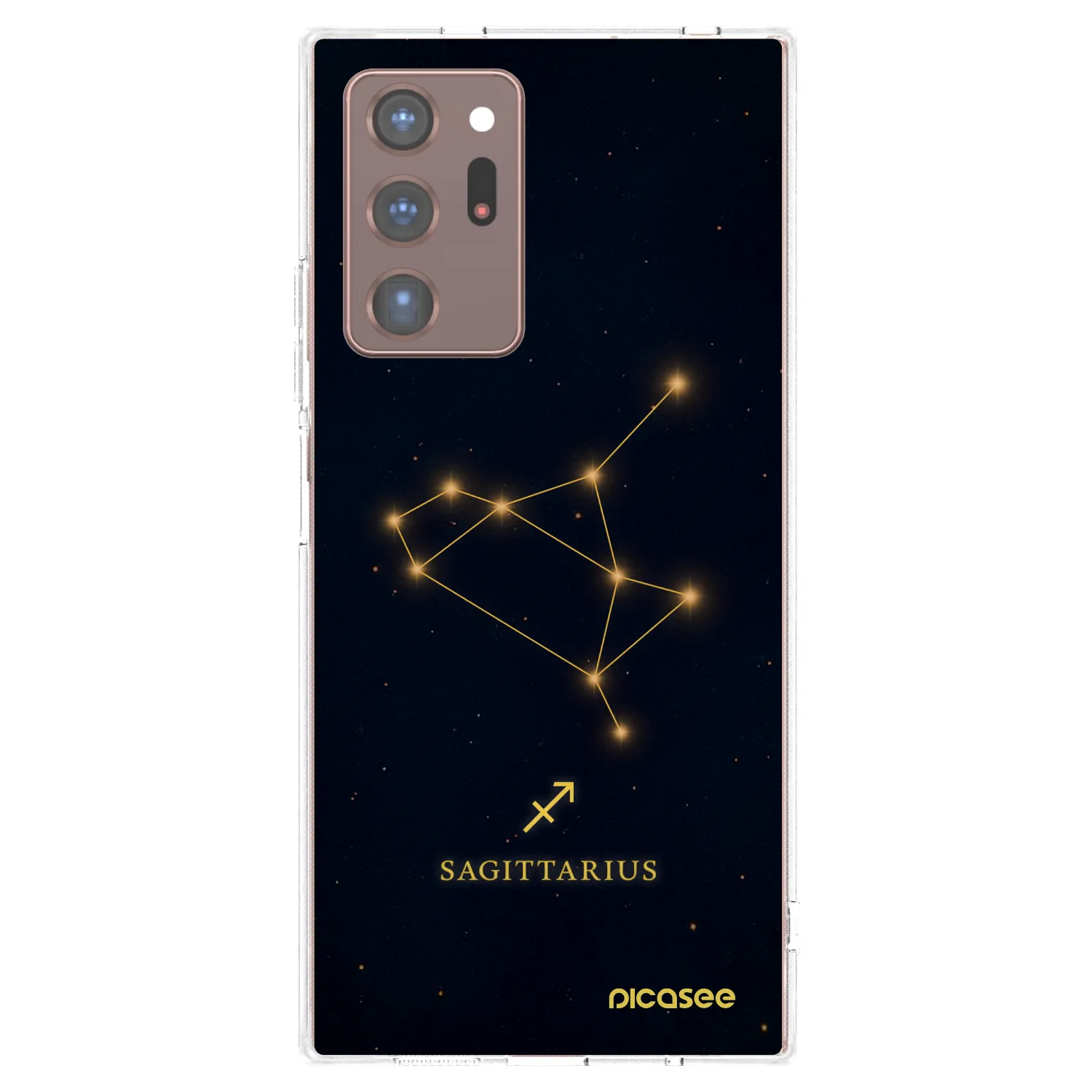 Picasee silikonska prozirna maskica za Samsung Galaxy Note 20 Ultra - SAGITTARIUS