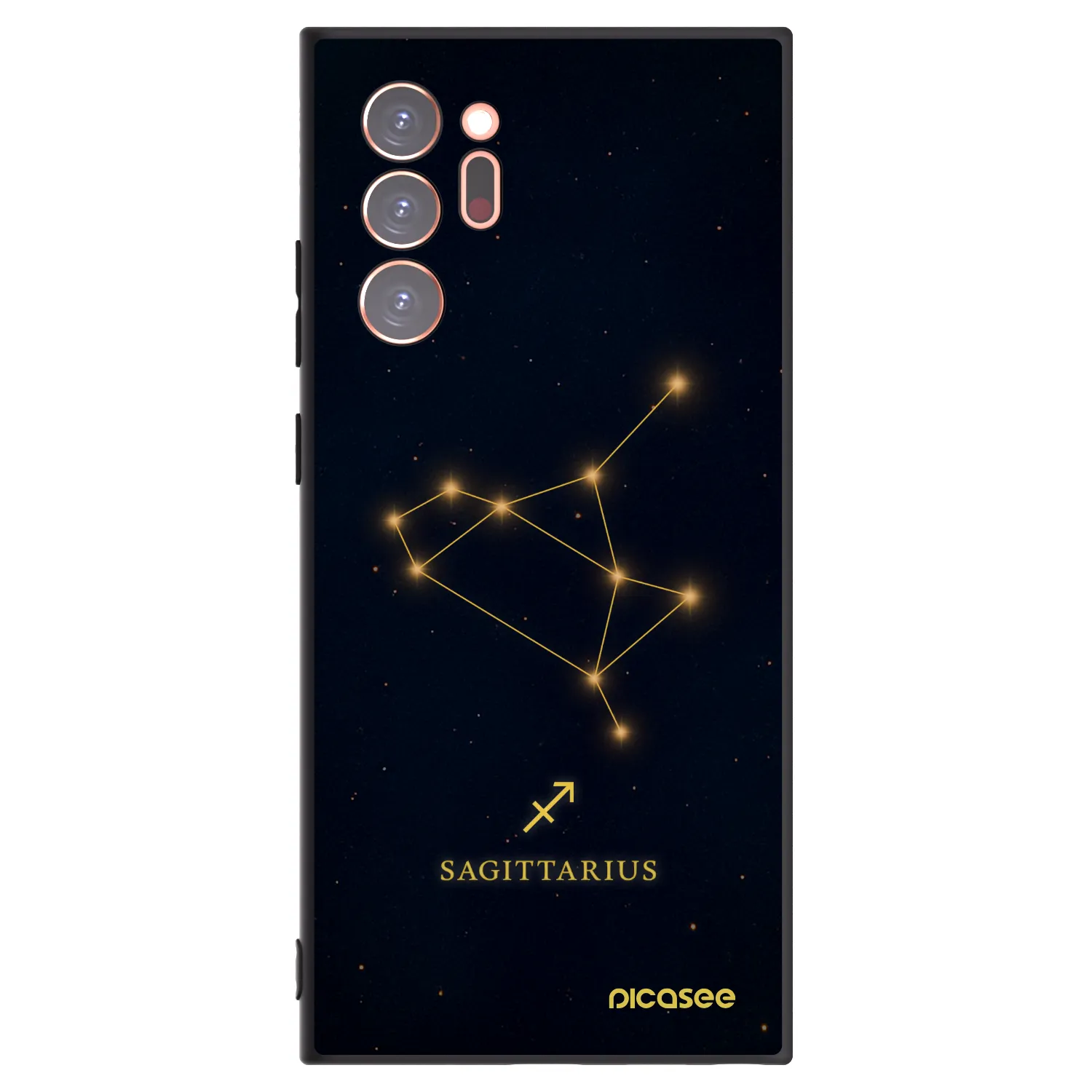 Picasee crna silikonska maskica za Samsung Galaxy Note 20 Ultra - SAGITTARIUS