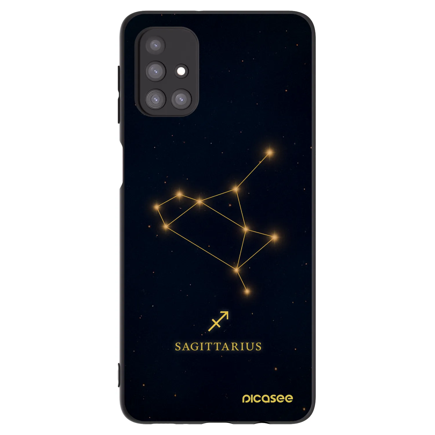 Picasee crna silikonska maskica za Samsung Galaxy M31s - SAGITTARIUS