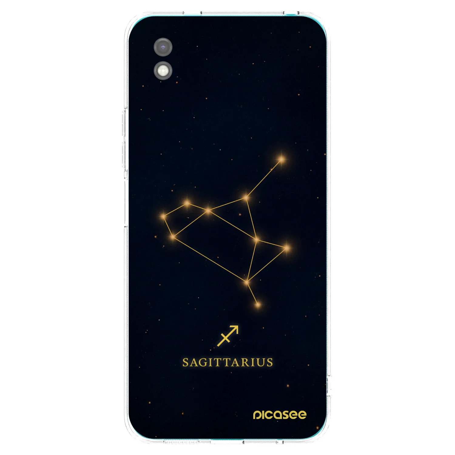 Picasee crna silikonska maskica za Xiaomi Redmi 9A - SAGITTARIUS