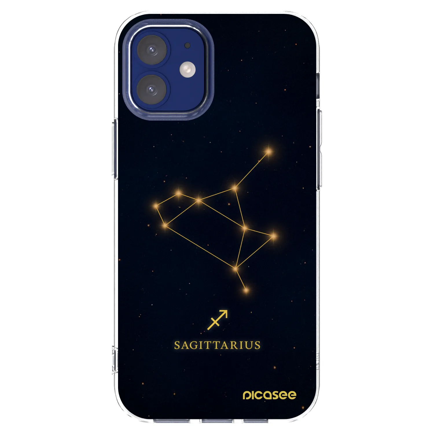 Picasee silikonska prozirna maskica za Apple iPhone 12 mini - SAGITTARIUS