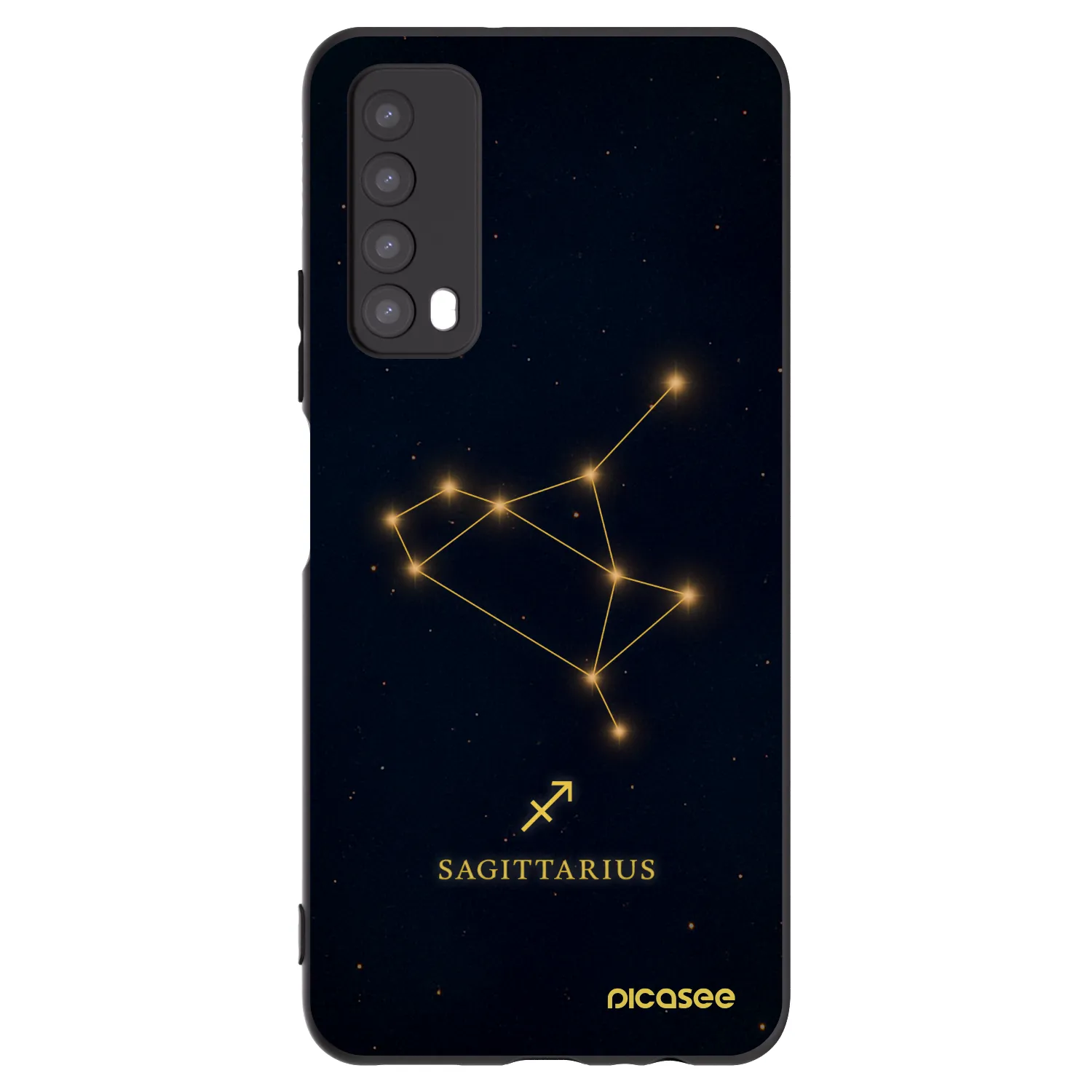 Picasee crna silikonska maskica za Huawei P Smart 2021 - SAGITTARIUS