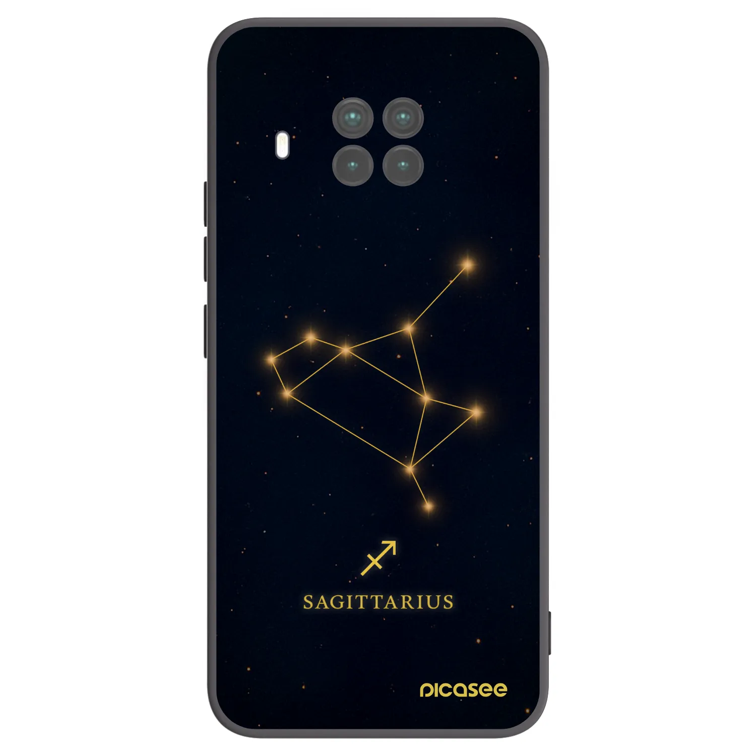 Picasee crna silikonska maskica za Xiaomi Mi 10T Lite - SAGITTARIUS