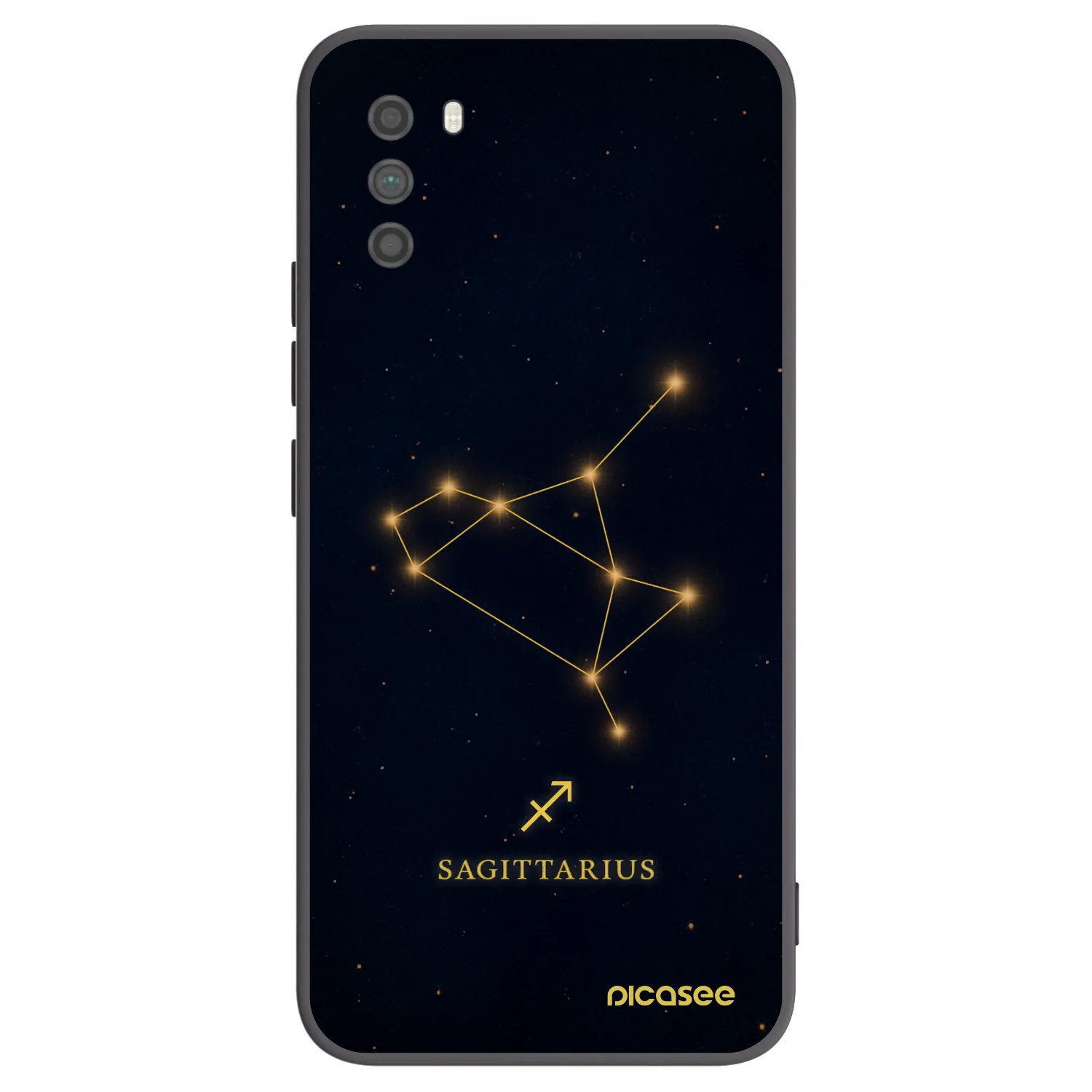 Picasee crna silikonska maskica za Xiaomi Poco M3 - SAGITTARIUS