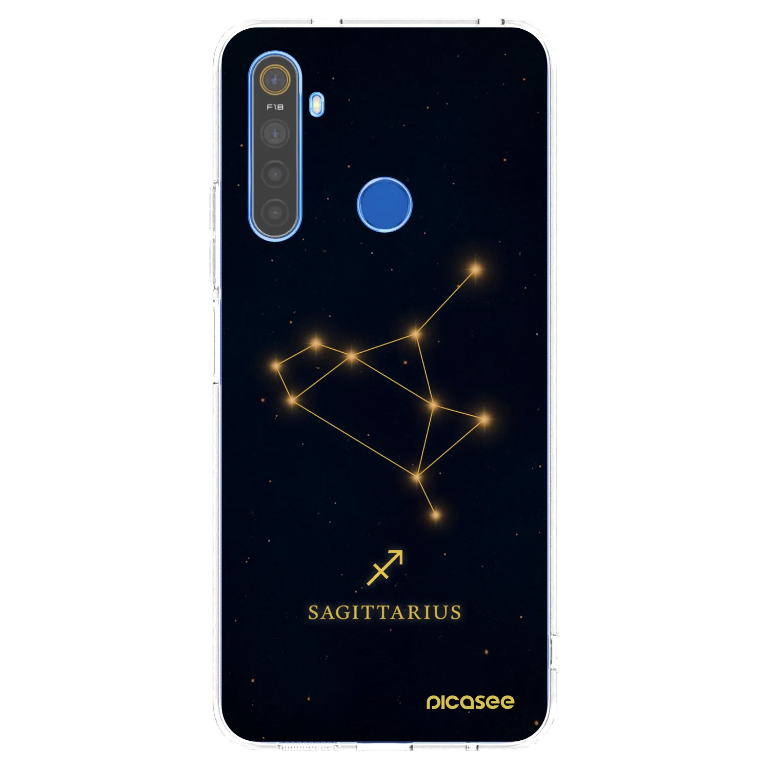 Picasee silikonska prozirna maskica za Realme 5 - SAGITTARIUS