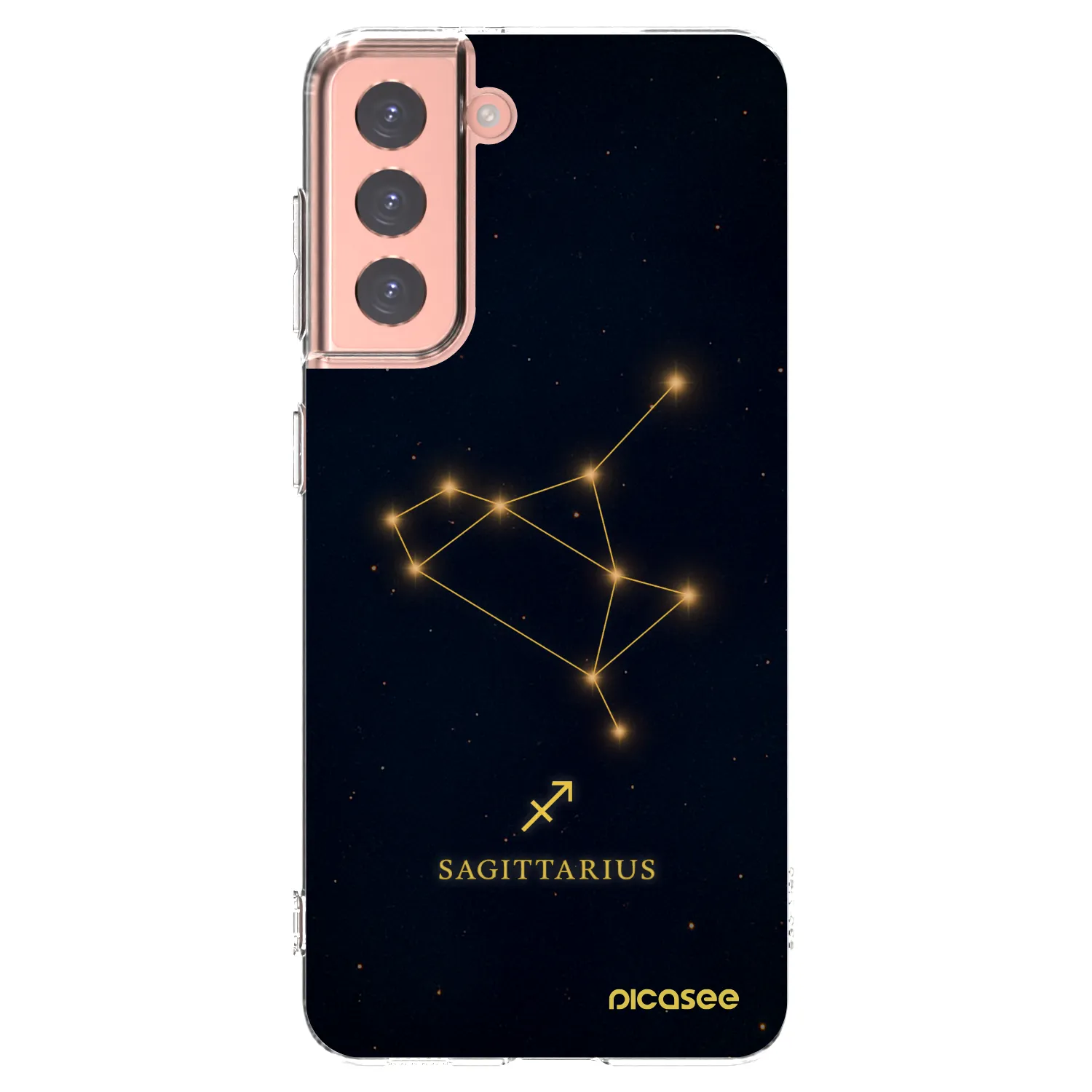 Picasee silikonska prozirna maskica za Samsung Galaxy S21 5G G991B - SAGITTARIUS