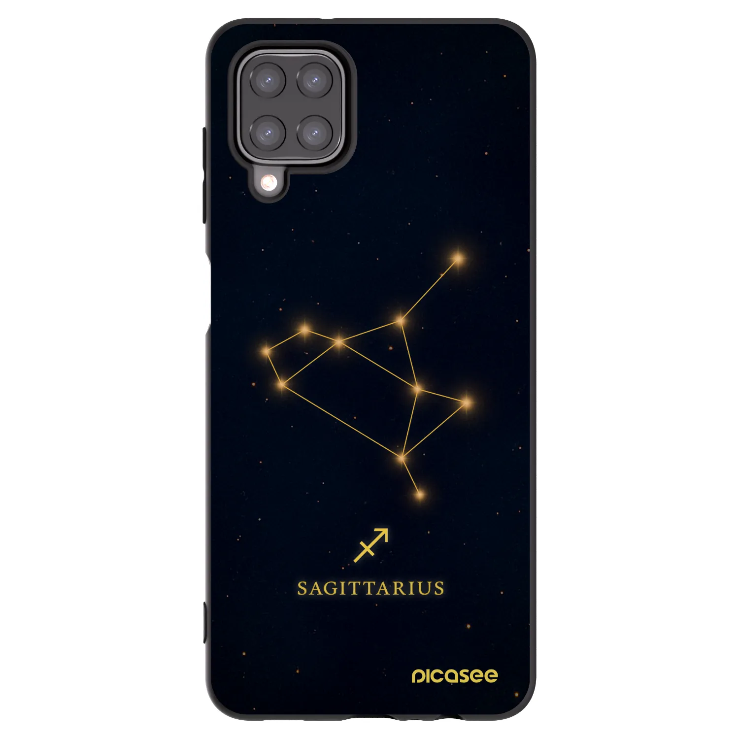 Picasee crna silikonska maskica za Samsung Galaxy A12 A125F - SAGITTARIUS
