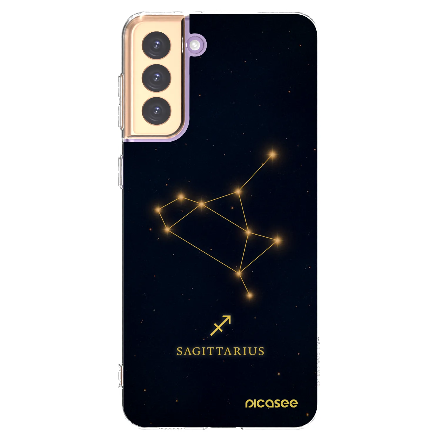 Picasee silikonska prozirna maskica za Samsung Galaxy S21+ 5G G996F - SAGITTARIUS