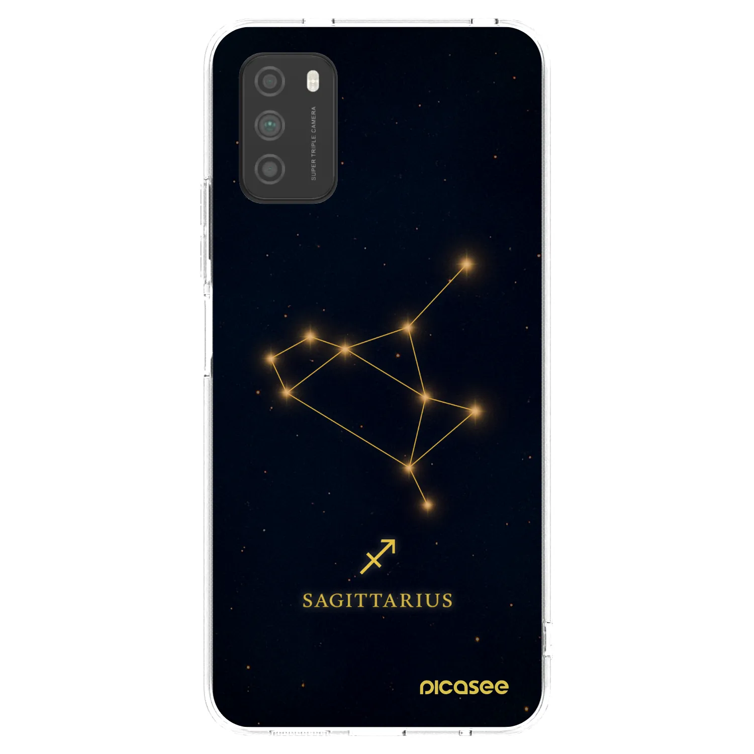 Picasee silikonska prozirna maskica za Xiaomi Poco M3 - SAGITTARIUS