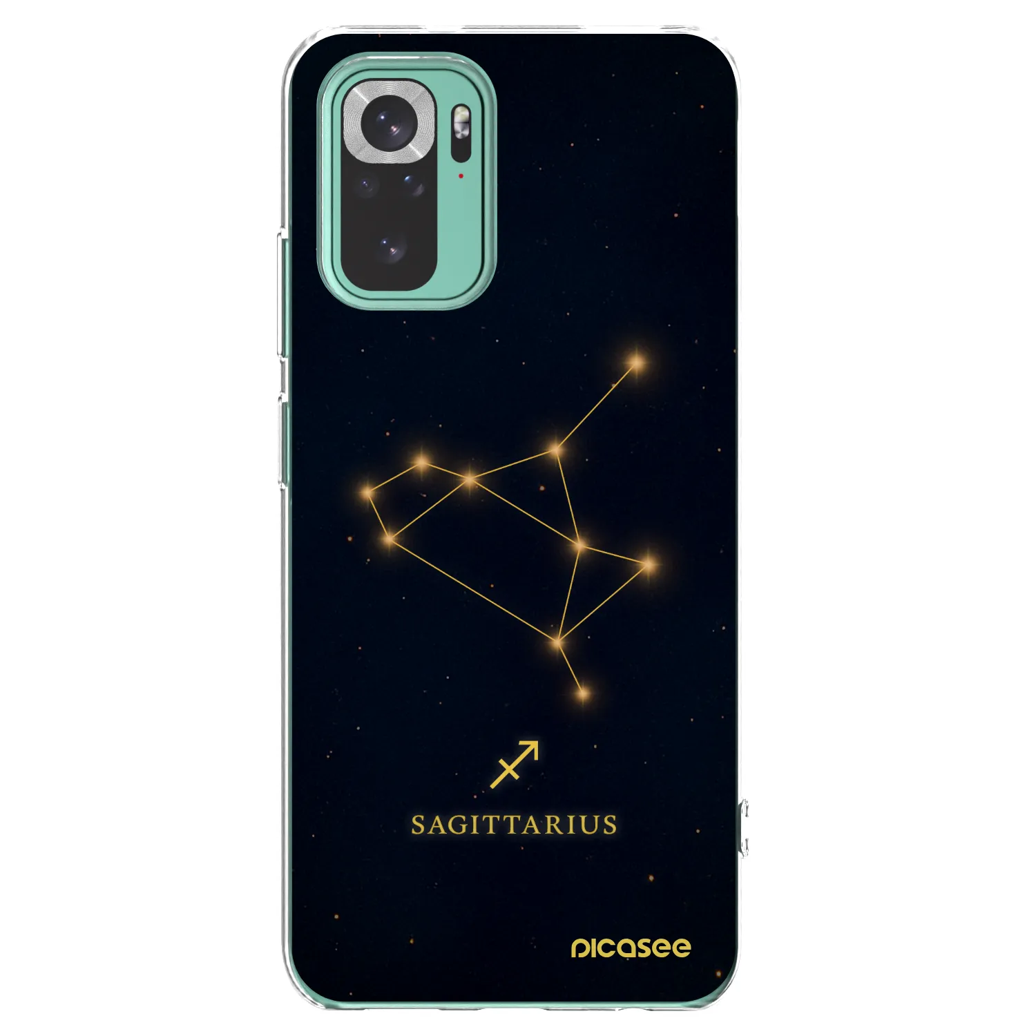 Picasee silikonska prozirna maskica za Xiaomi Redmi Note 10 Pro - SAGITTARIUS