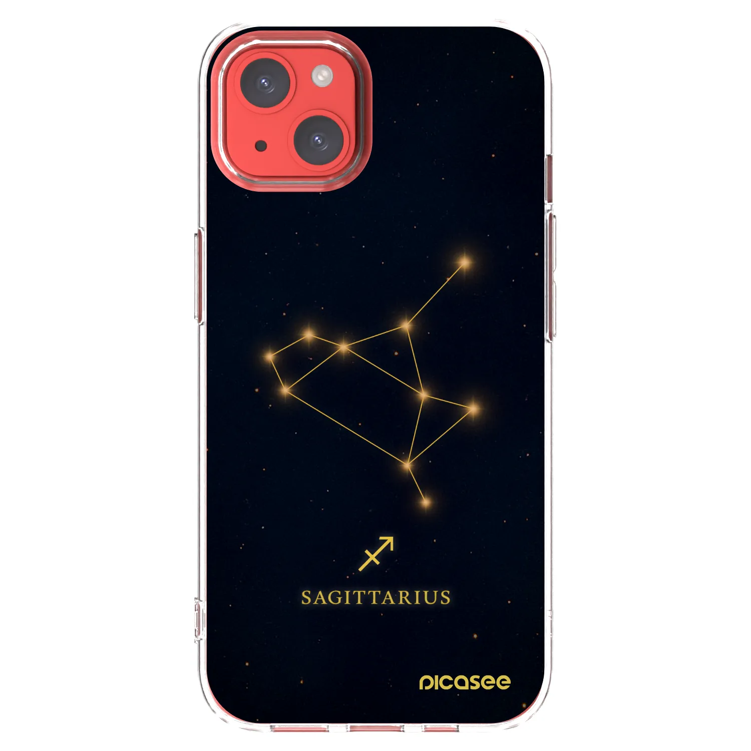 Picasee silikonska prozirna maskica za Apple iPhone 13 - SAGITTARIUS