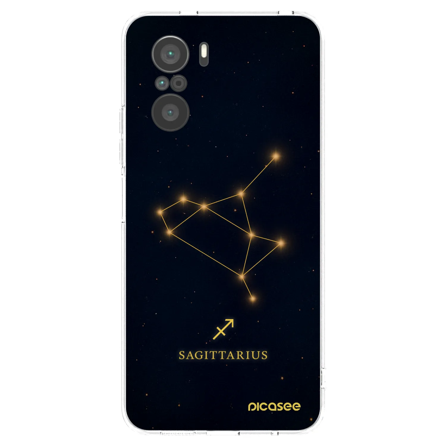 Picasee silikonska prozirna maskica za Xiaomi Poco F3 - SAGITTARIUS