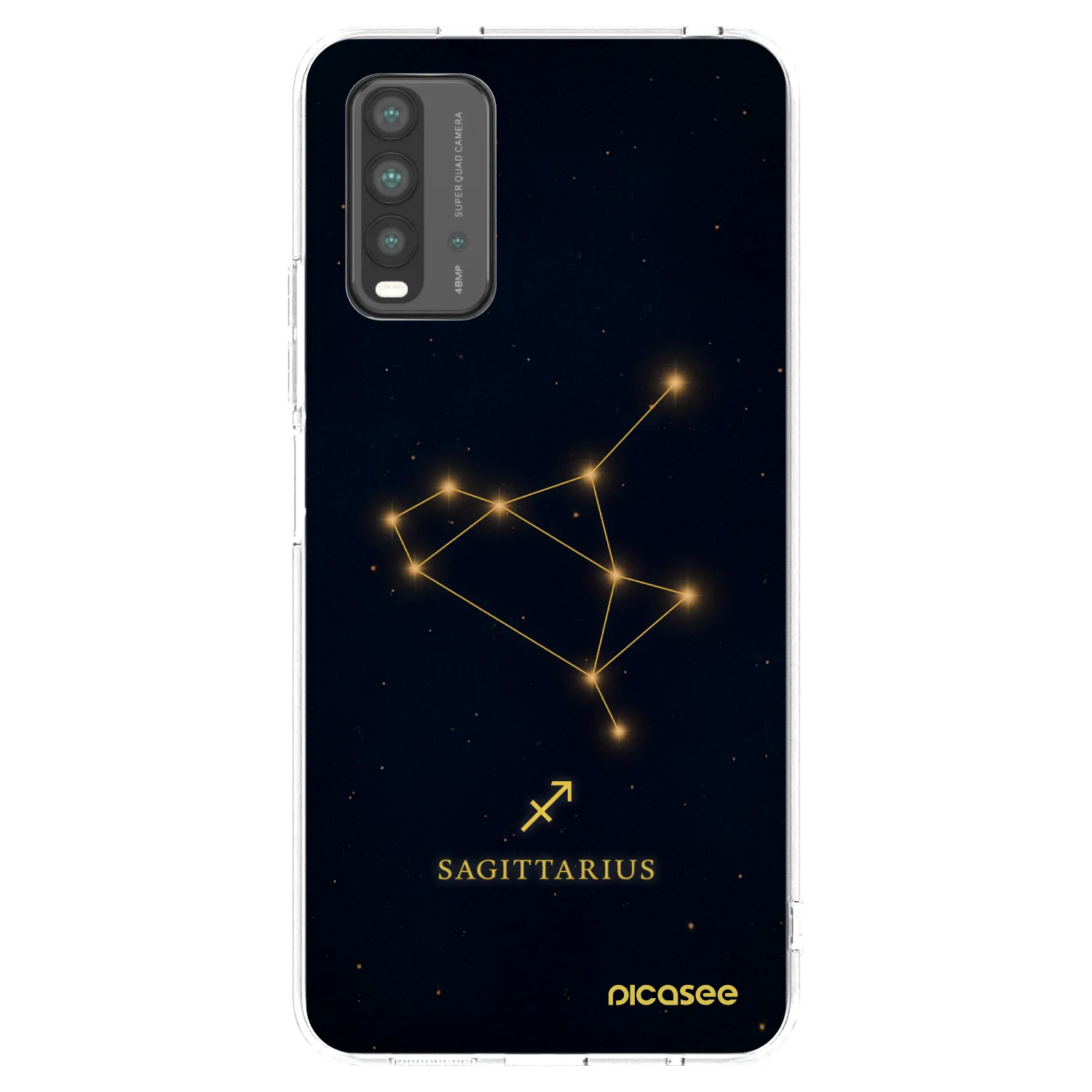 Picasee silikonska prozirna maskica za Xiaomi Redmi 9T - SAGITTARIUS