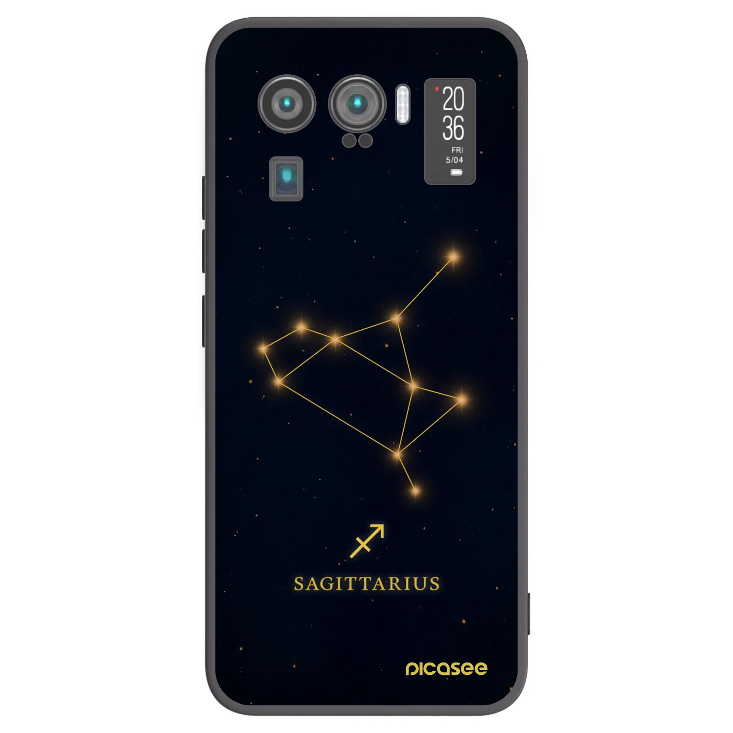 Picasee crna silikonska maskica za Xiaomi Mi 11 Ultra - SAGITTARIUS