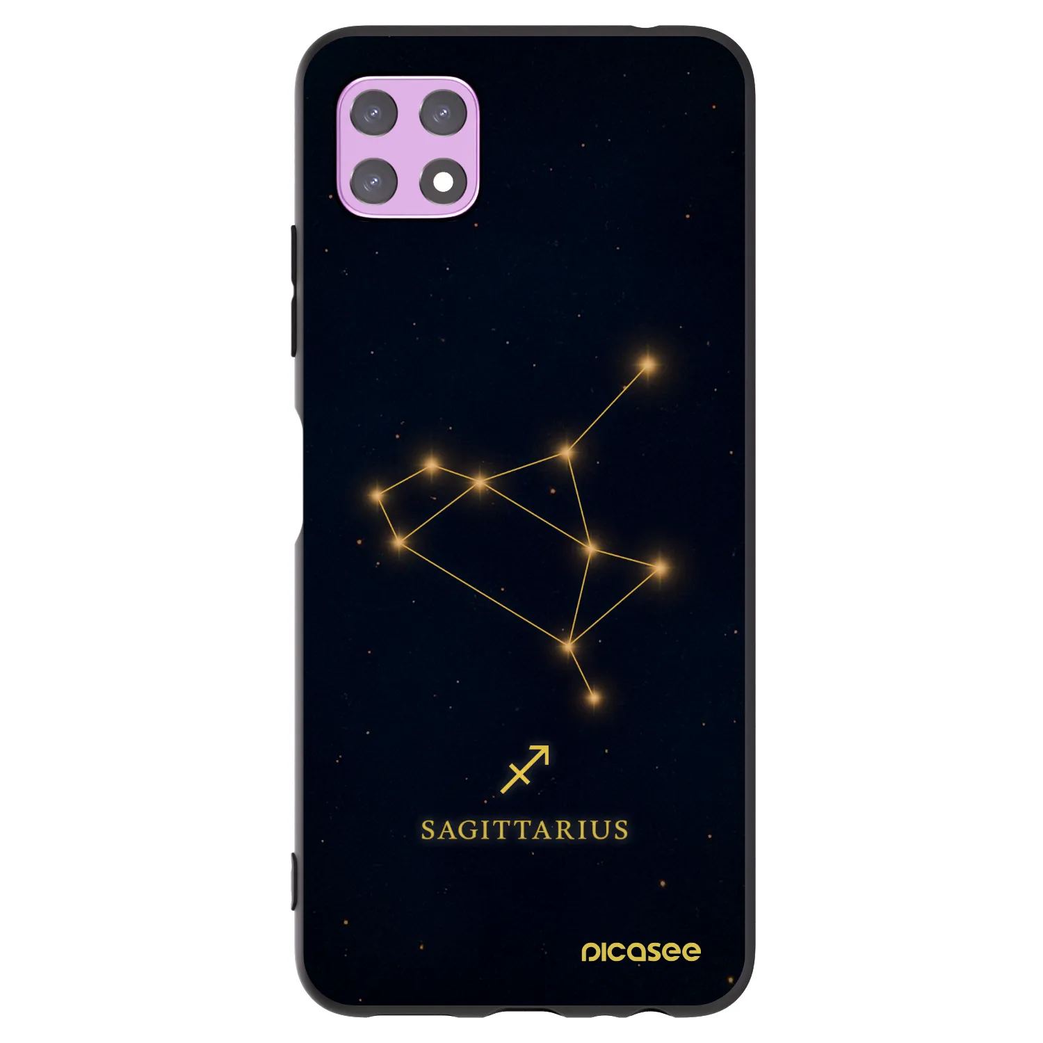 Picasee crna silikonska maskica za Samsung Galaxy A22 A226B 5G - SAGITTARIUS